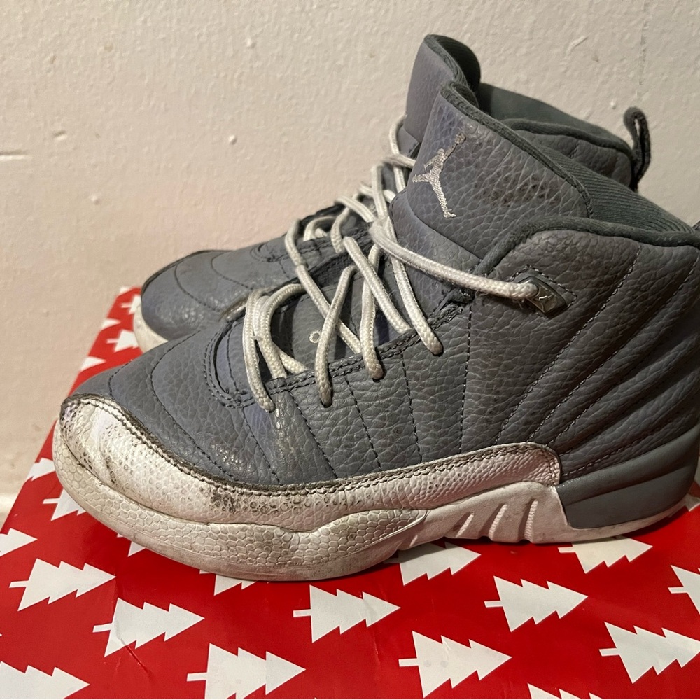 Air Jordan Gray and Silver Sneakers